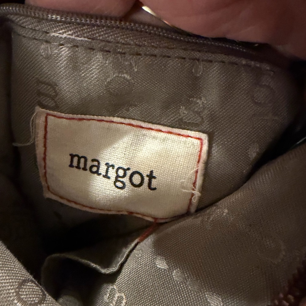 Margo Embossed Brown Leather Crossbody Bag - Picture 5 of 5